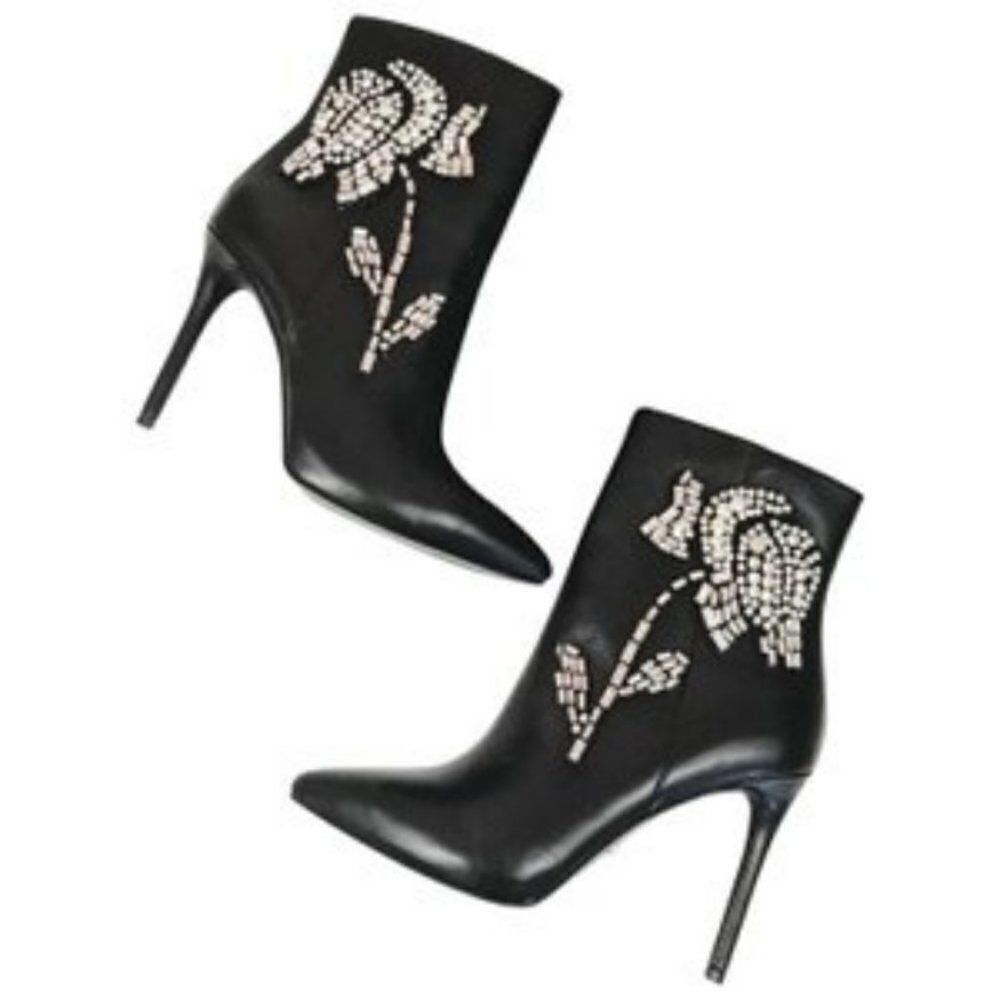 Michael Kors Viera Size 5.5m Black Leather Women BOOTIES